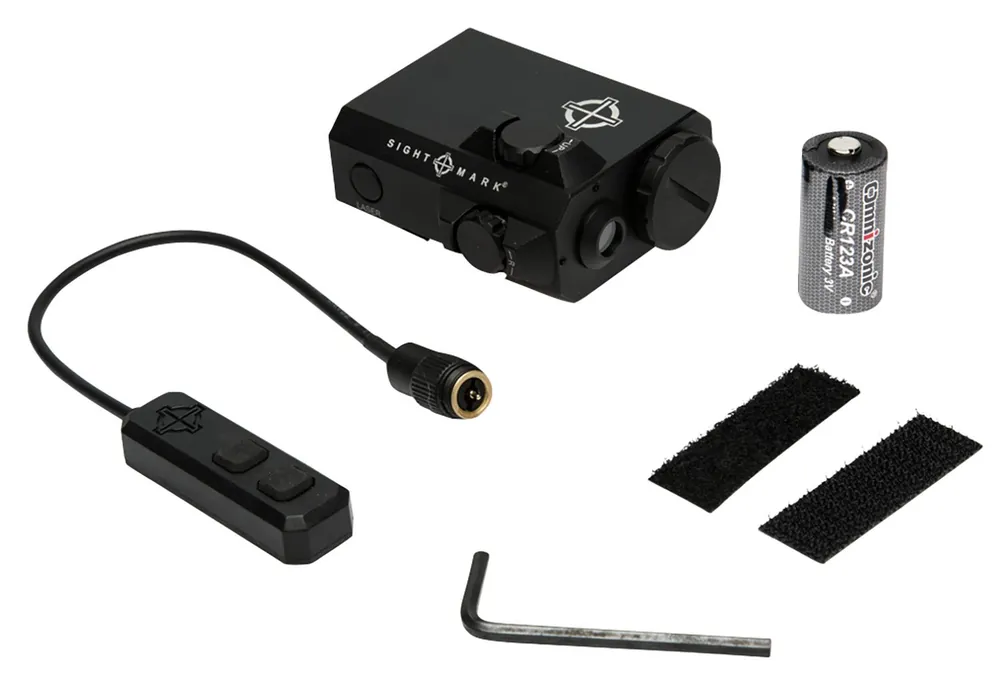 Sightmark LoPro Mini Laser Sight 5mW Green Laser 520nM Wavelength (50yds Day/600yds Night Range) Matte Black Finish