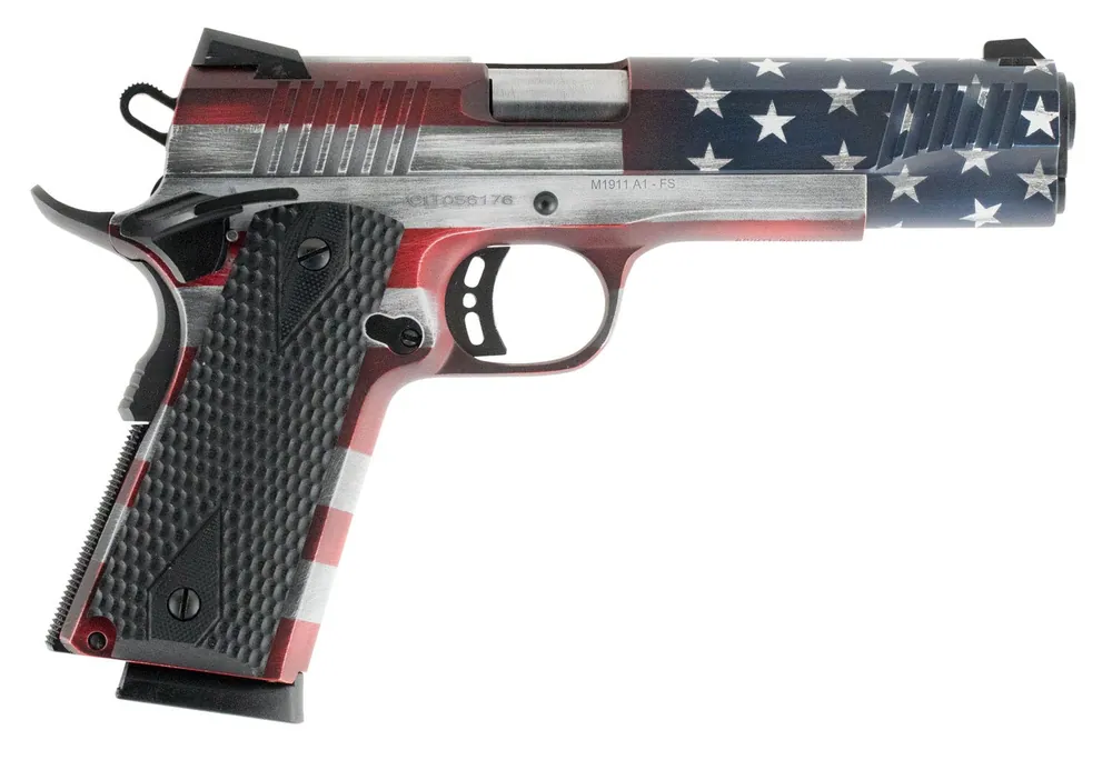 Citadel M1911 Government 45 ACP Pistol 5" American Flag Cerakote CIT45FSPUSA