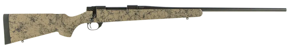 Howa 1500 7mm Rem Mag 3+1 24" Steel Rec/Barrel with Black Finish Syn Tan/Black Stock Drilled/Tapped HHS63702
