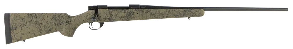 Howa 1500 7mm Rem Mag 3+1 Black 24" Steel Barrel Black Steel Rec Green Syn Stock 2-Stage Trigger Drilled/Tapped HHS63703
