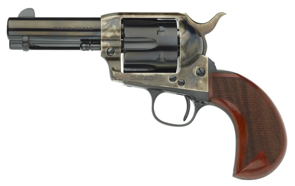 Taylors & Company 555133 1873 Cattleman 45 Colt (LC) 6rd 3.50" Blued Cylinder & Barrel Color Case Hardened Steel Frame Checkered Birdshead Walnut Grip