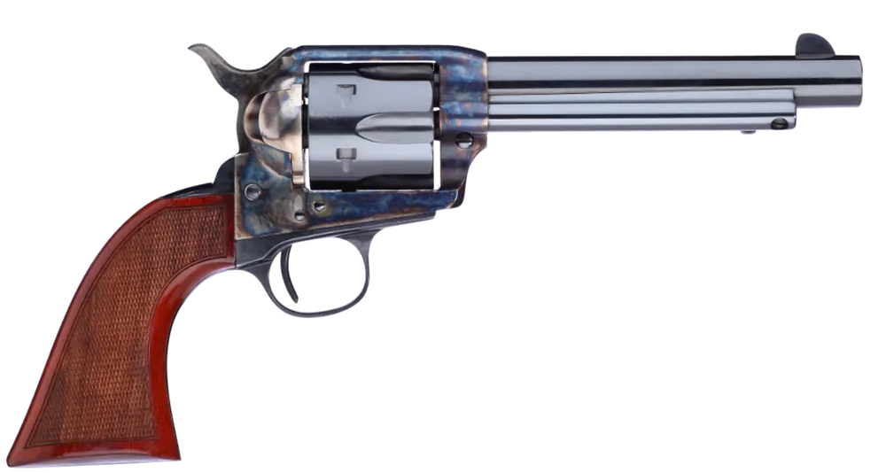 Taylors & Company 555139 1873 Cattleman Gunfighter 45 Colt (LC) 6rd 5.50" Blued Cylinder & Barrel Color Case Hardened Steel Frame Walnut Army Size Grip