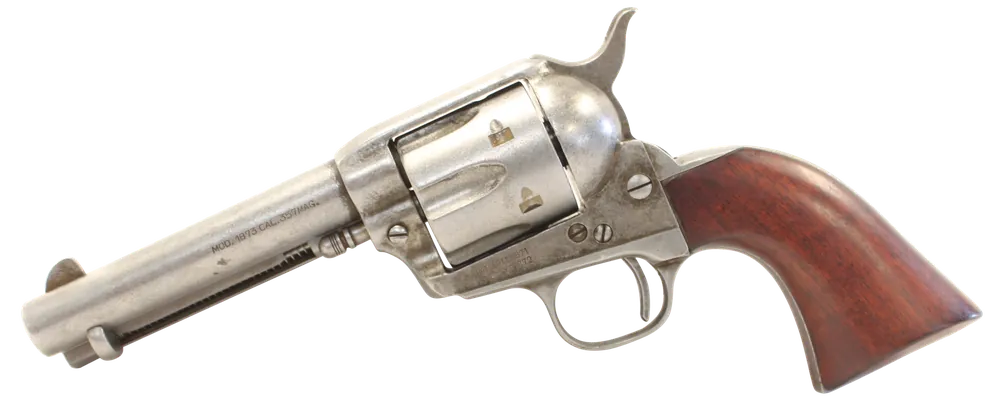Taylors & Company 555136 1873 Cattleman 357 Mag Caliber with 4.75" Barrel, 6rd Capacity Cylinder, Overall Antique Finish Steel & Walnut Grip