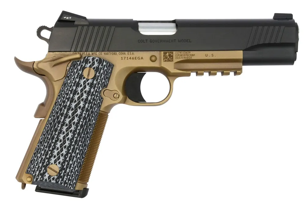 Colt Mfg Custom CQB 45 ACP Pistol 5" FDE/Black O1070CQBFB