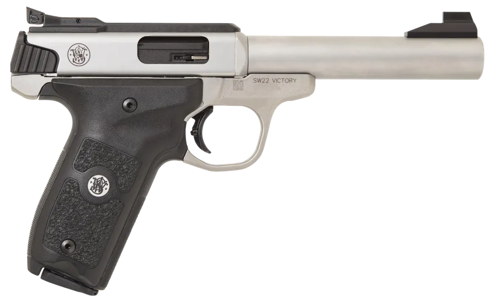 Smith & Wesson SW22 Victory Target .22LR 5.5" 10+1 Target Trigger Rail Bull Barrel Stainless 11536