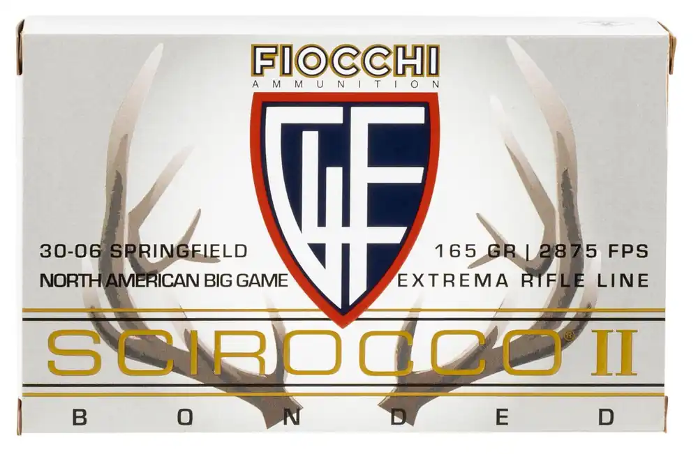 Fiocchi Scirocco Bonded Extrema 30-06 Springfield 165 Gr. Swift Scirocco II Bonded 20/Box