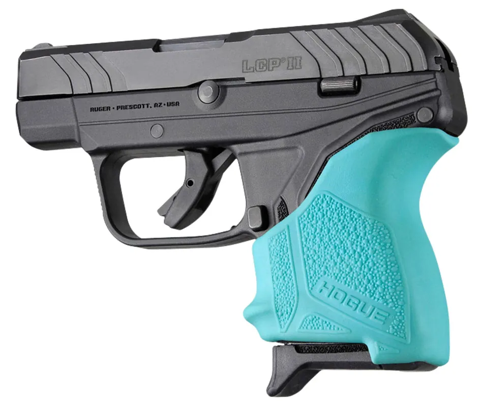 Hogue HandAll Beavertail Grip Sleeve Rubber Textured Aqua Blue Finish
