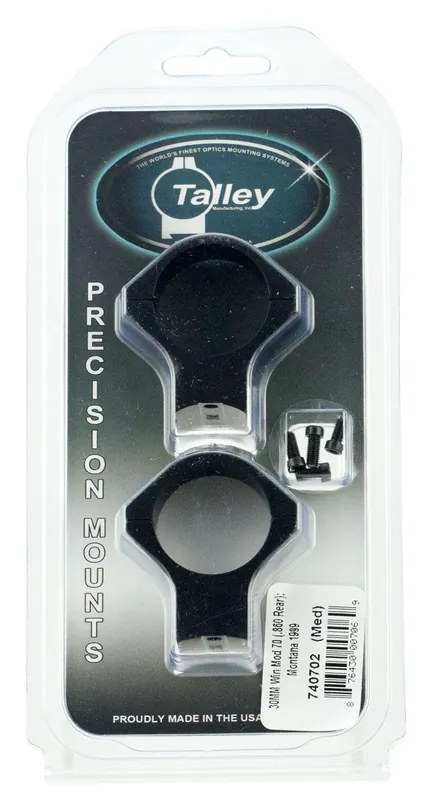 Talley Light Weight Ring/Base Combo Low Extension 1" Low Remington 700 Matte Black