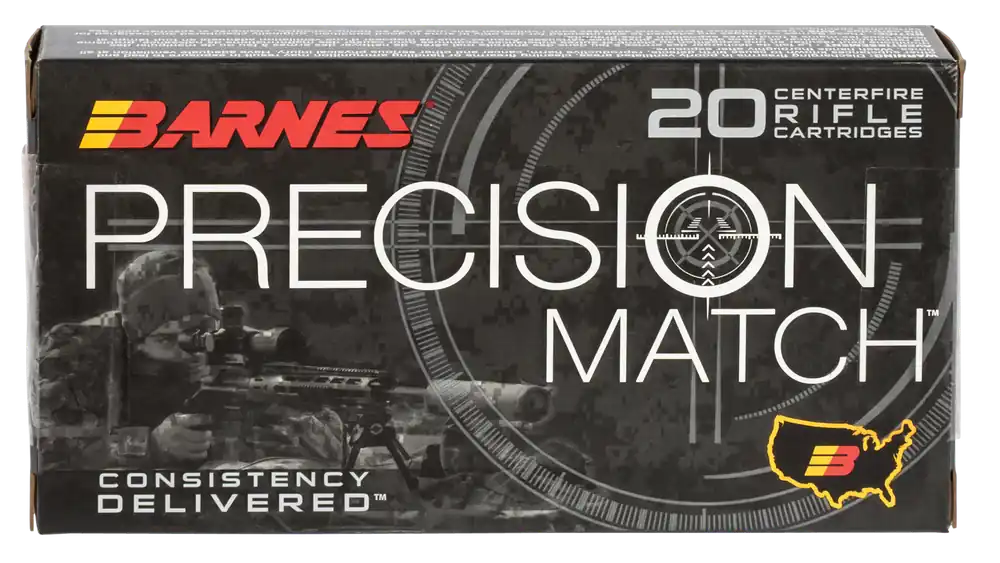 Barnes Bullets Precision Match 6mm Creedmoor 112 Gr 2960 fps OTM Boat Tail 20/Box