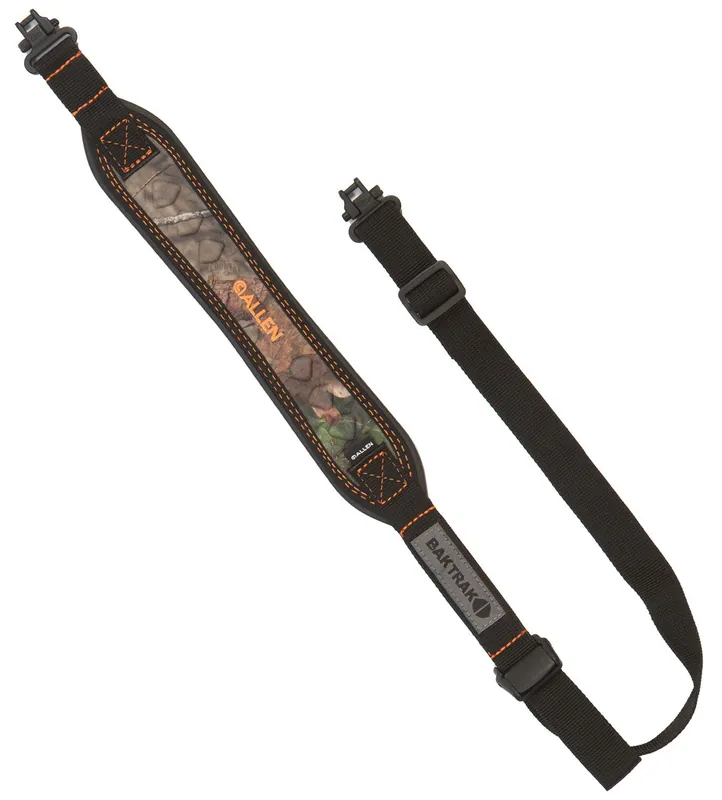 Allen Vapor Sling made of Mossy Oak Break-Up Country with Black Trim Nylon Webbing & BakTrak Back with Adjustable Design & Swivels for Rifles