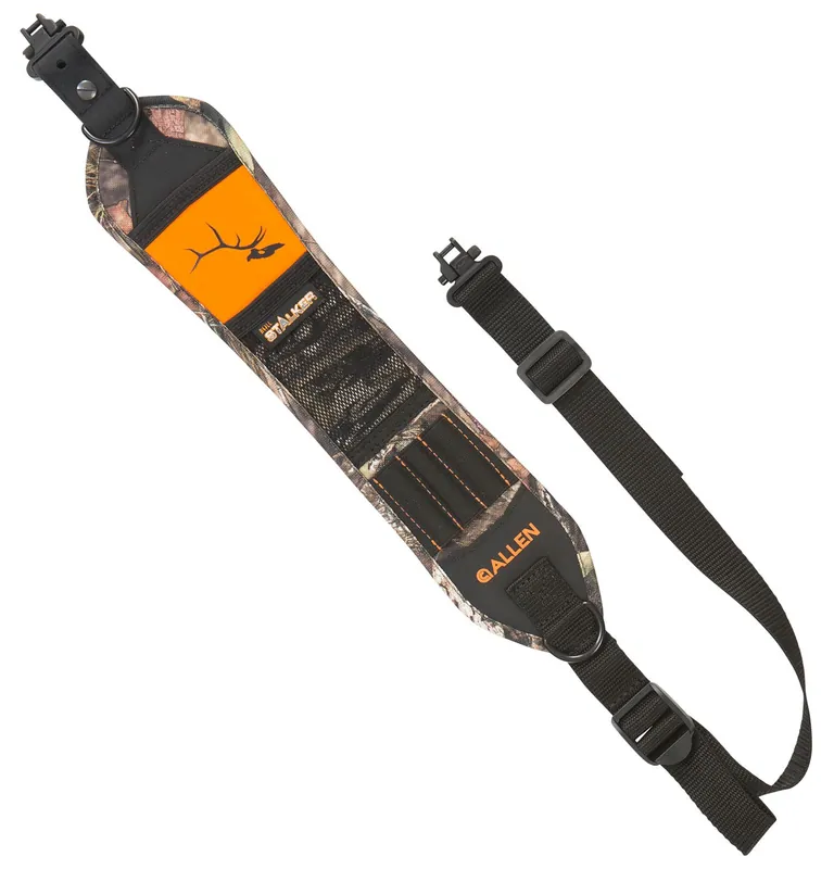 Allen Hypa-Lite Bull Stalker Sling made of Mossy Oak Mountain Country Hypalon with 22"-38" OAL, 3.25" W, Adjustable Design & Swivels for Rifles