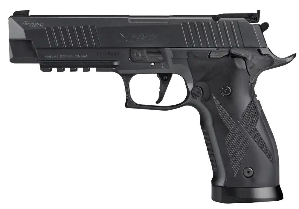 Sig Sauer Airguns AIRX5177BLK P226 X-Five Air Pistol CO2 177 Pellet 20rd Black Frame Black Polymer Grip