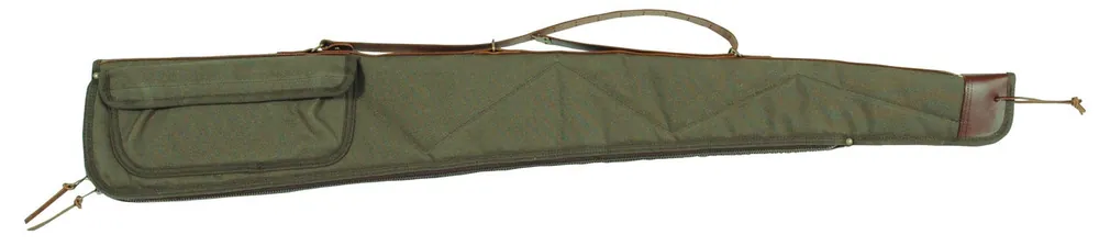 Bob Allen 14534 Canvas Shotgun Case made of Canvas with Green Finish