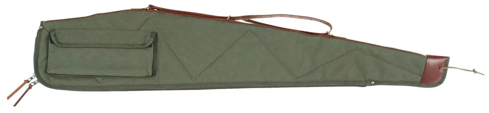 Bob Allen 14536 Canvas Rifle Case 40 Green Canvas with Quilted Flannel Lining"
