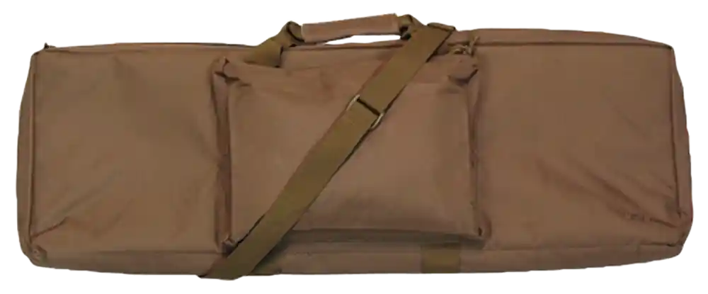 Bob Allen 79004 Max-Ops Rectangular Tactical Rifle Case Water Resistant Coyote Brown Polyester