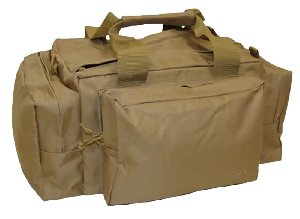 Bob Allen Max-Ops Tactical Range Bag Water Resistant Coated Tan Polyester