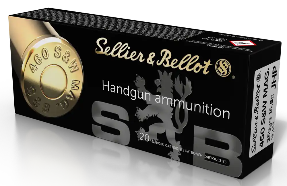 Sellier & Bellot Handgun 460 S&W Mag 255 gr Jacketed Hollow Point (JHP) 20 Bx/ 12 Cs