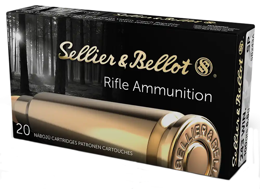Sellier & Bellot Rifle 243 Win 100 gr Soft Point (SP) 20 Bx/ 25 Cs