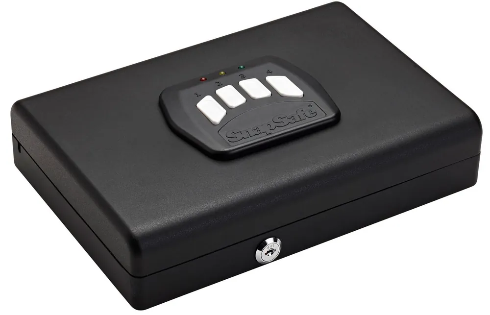 SnapSafe Keypad Safe Keypad/Key Entry Black Steel 11 H x 8.50" W x 2.25" D"