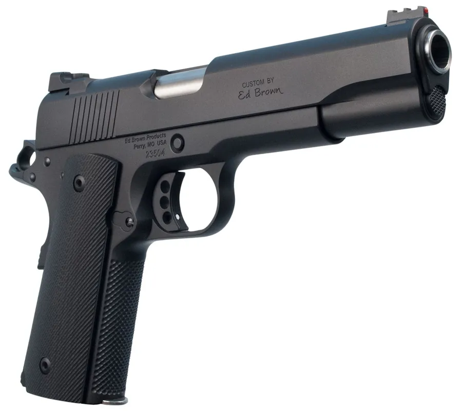 Ed Brown Special Forces 45 ACP 7+1 5" Stainless Steel Barrel, Black Gen4 Serrated Carbon Steel Slide & Frame w/Beavertail