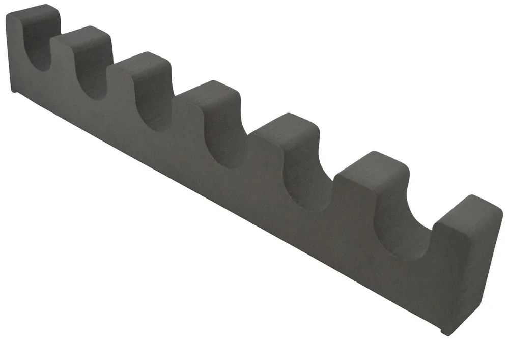 BenchMaster Rifle Rest WeaponRack 6 Rifle Black Foam