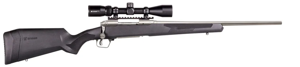 Savage 110 Apex Storm XP 223 Rem Rifle 20" Black w/Vortex Crossfire II 3-9x40mm Scope 57340