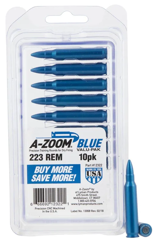 A-Zoom Blue Snap Caps Rifle 223 Rem Aluminum 10/Pack