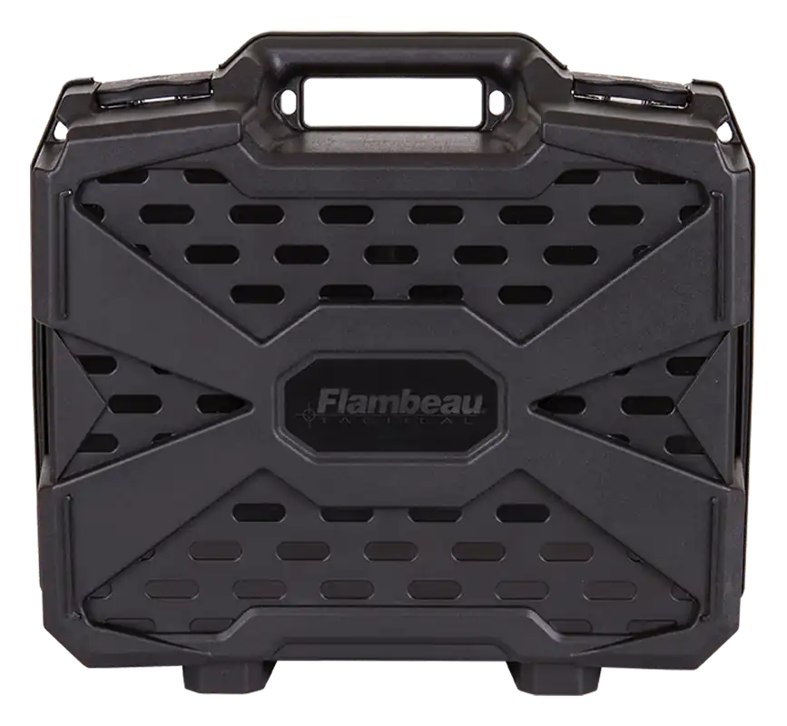 Flambeau Double Deep Tactical Pistol Case made of Polymer with Black Finish