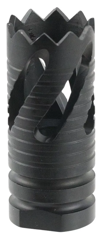 TacFire Thread Crown Muzzle Brake Black Oxide Steel with 5/8"-24 tpi Threads & 2.05" OAL for 308 Win AR-10