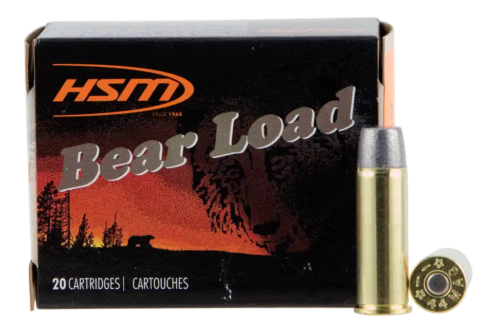 HSM Bear Load 44 Rem Mag 305 gr Wide Flat Nose (WFN) 20 Bx/ 20 Cs