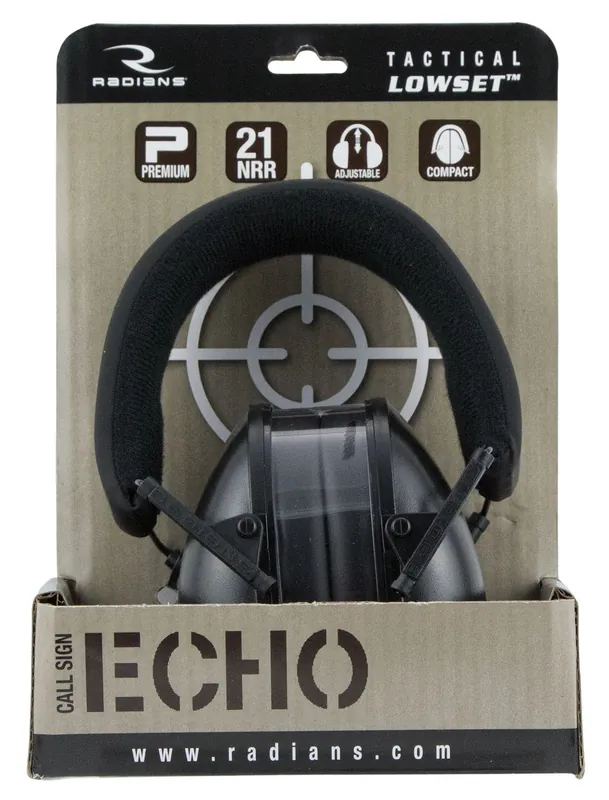 Radians Tactical Lowset Passive Muff 21 dB Over the Head
