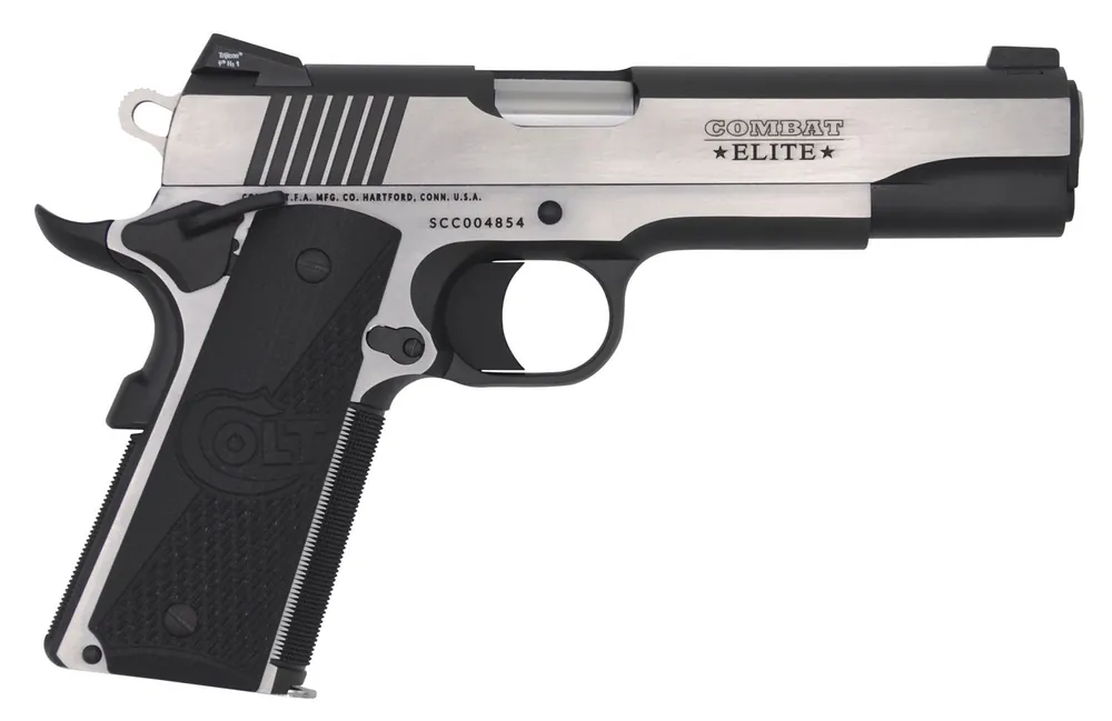 Colt Mfg 1911 Combat Elite Government 9mm Luger Pistol 5" Two-Tone Elite O1072CE