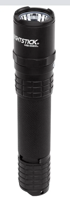 Nightstick USB-558XL Tactical Black Anodized Hardcoat Aluminum White Cree LED 100/350/900 Lumens 215 Meters Range