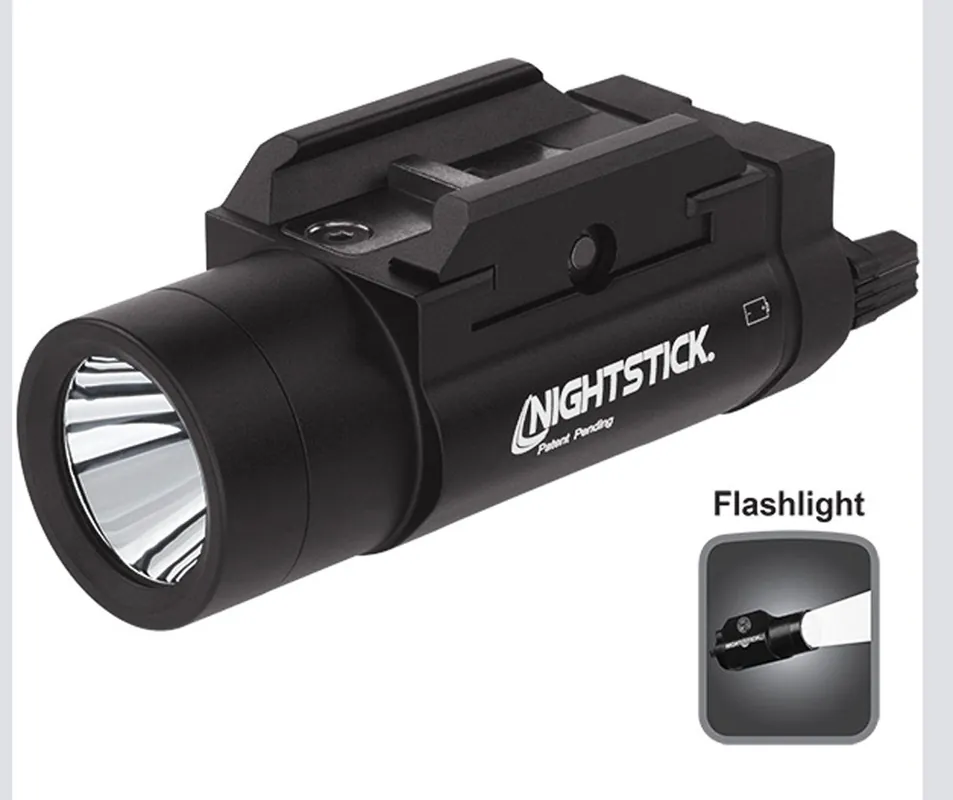 Nightstick TWM-350 For Handgun 350 Lumens Output White LED Light 215 Meters Beam Black Anodized Hardcoat Aluminum