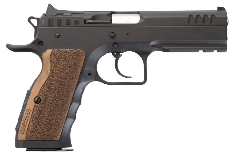 Tanfoglio Defiant Stock I 9mm Luger Pistol 4.50" Black TFSTOCKI9