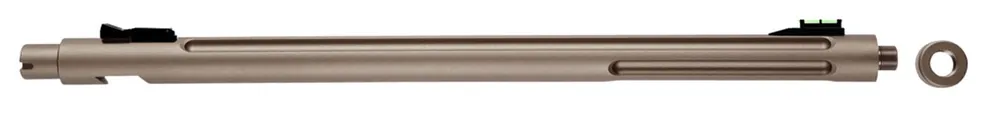 Tactical Solutions X-Ring Barrel 22 LR 16.50" Quicksand Finish Aluminum Material Bull with Fluting, Threading & Sights for Ruger 10/22