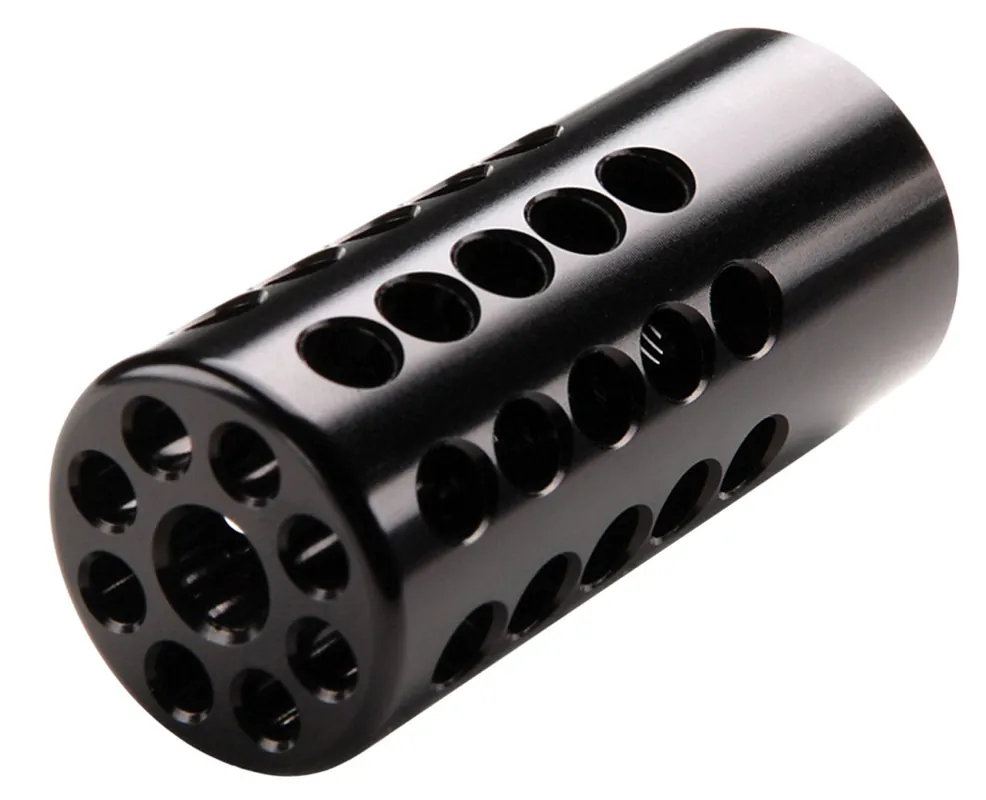 Tactical Solutions X-Ring Compensator Black Gloss Aluminum with 1/2"-28 tpi Threads, .920" Diameter & 360 Degree Ports for 22 LR Ruger 10/22