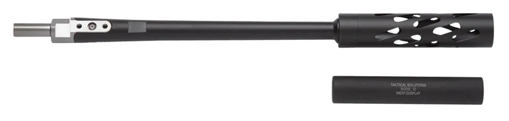 Tactical Solutions X-Ring SB-X Barrel 22 LR 16.63" Black Matte Finish Aluminum Material Tapered & Suppressor Ready for Ruger 10/22 Takedown Includes Suppressor