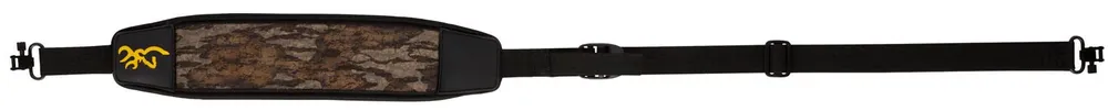 Browning Waterfowl Sling made of Mossy Oak Bottomland Neoprene with 25.50"-50" OAL, Adjustable Design & Swivel for Rifle/Shotgun