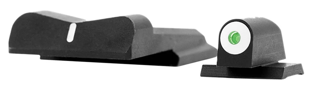 XS Sights DXW Big Dot Night Sight Set Tritium Green with White Outline Front, Black with White Stripe Rear Black Frame for S&W M&P, M&P Compact, M&P M2.0 9/40/45