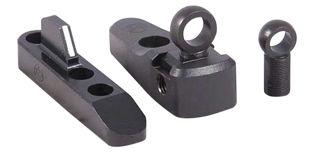 XS Sights Ghost Ring WS Adjustable Black with White Stripe Front, Ghost Ring Rear Black for Marlin 1895