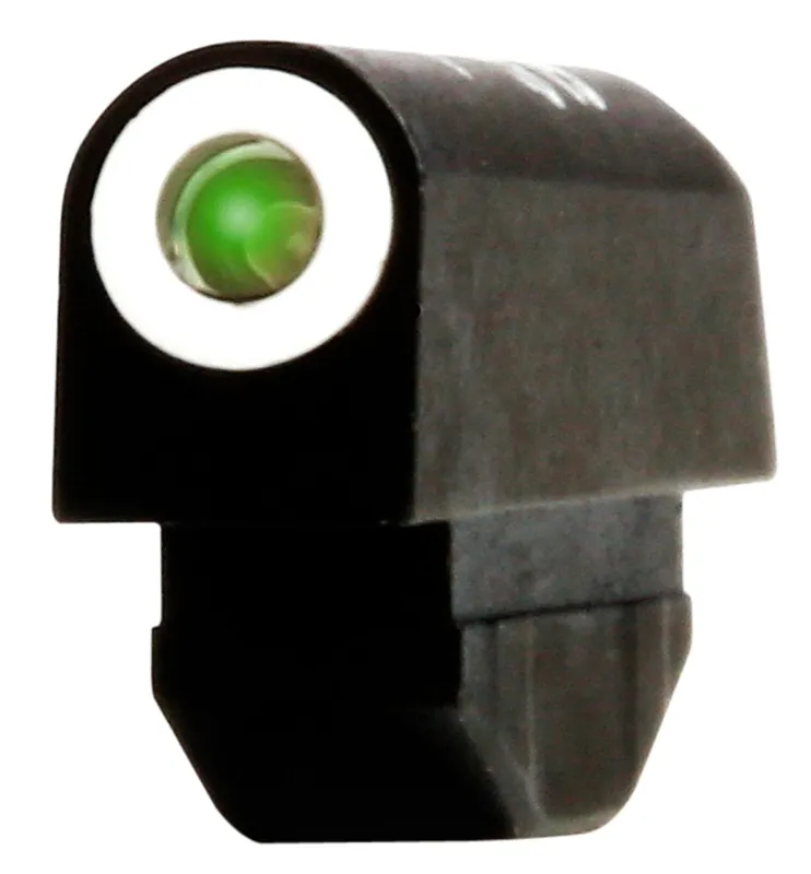 XS Sights Standard Dot Night Sight Tritium Green with White Outline Front Black Frame for Ruger SP101, S&W J Frame