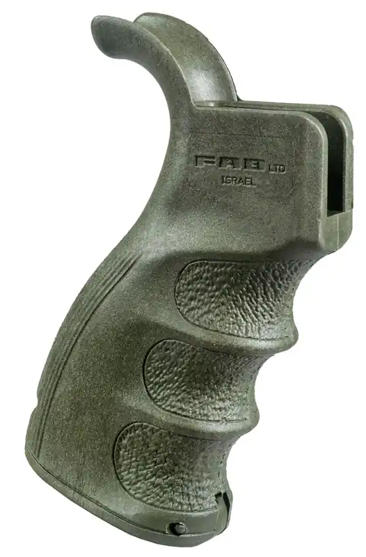 FAB Defense AG-43 Tactical Ergonomic Pistol Grip Polymer With OD Green Finish & Finger Grooves for AR-15 for M16 for M4