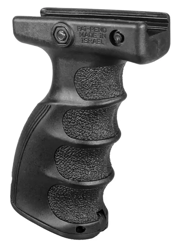 FAB Defense AG-44S QR Ergonomic Foregrip Polymer With Black Finish & Finger Grooves for Picatinny Rail