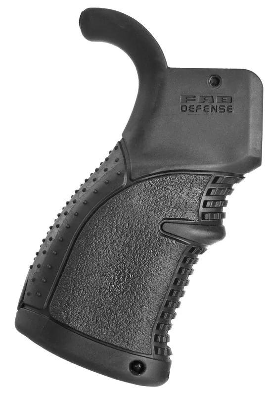 FAB Defense AGR-43 Ergonomic Pistol Grip Polymer with Black Rubber Overmold Multi-Textured Finish for AR-15, M16, M4
