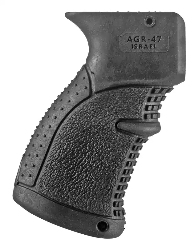 FAB Defense AGR-47 Ergonomic Pistol Grip Polymer with Black Rubber Overmold Multi-Textured Finish for AK-47, ATI Galil, AK-74