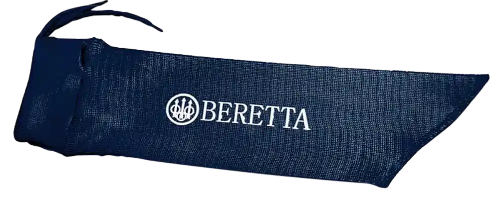 Beretta USA VCI Gun Sock made of Yarn with Blue Finish & White Logo for Pistols