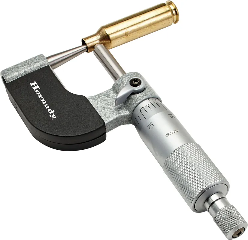 Hornady Vernier Ball Micrometer Silver Stainless Steel