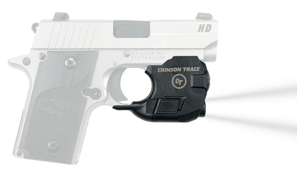 Crimson Trace Lightguard For Handgun Sig P238/P938 110 Lumens Output White LED Light Trigger Guard Mount Matte Black Polymer