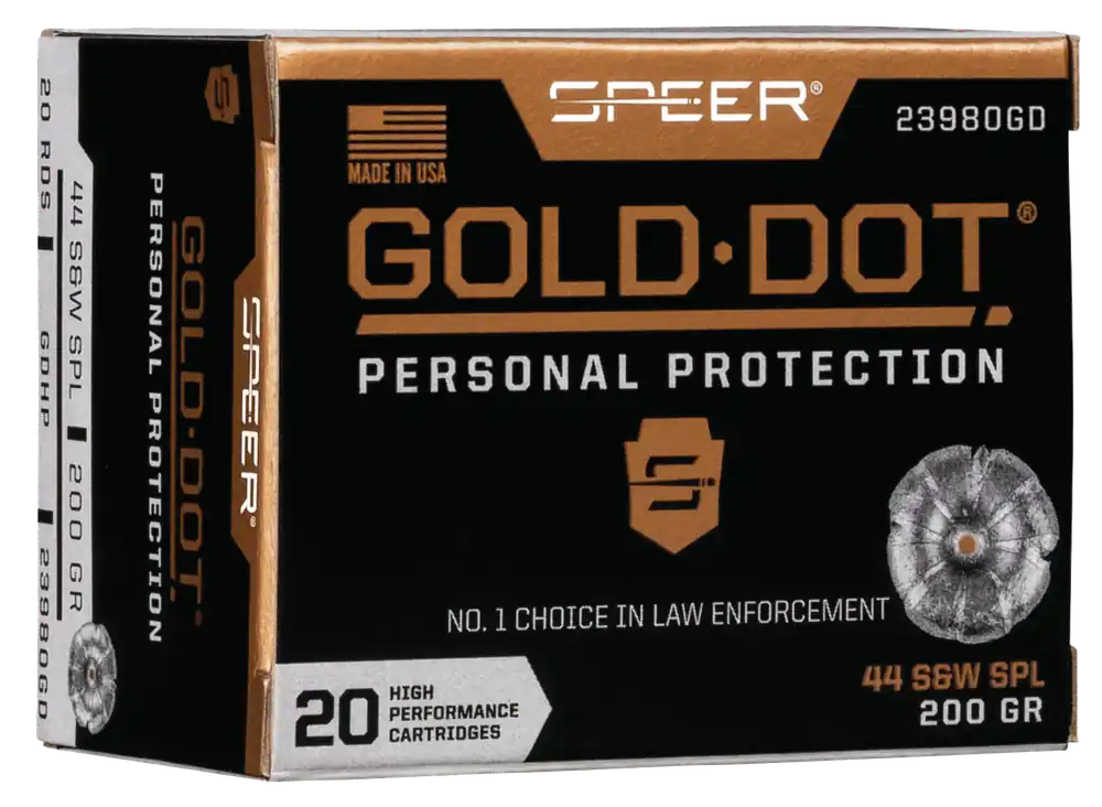Speer Ammo Gold Dot Personal Protection 44 S&W Spl 200 gr Hollow Point (HP) 20 Bx/ 10 Cs